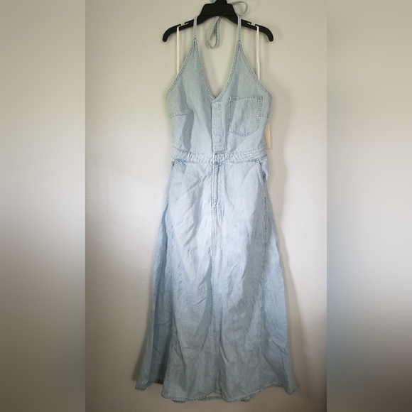 Women's Halter Neck Denim Maxi Dress - Universal Thread Blue - Picture 7 of 10